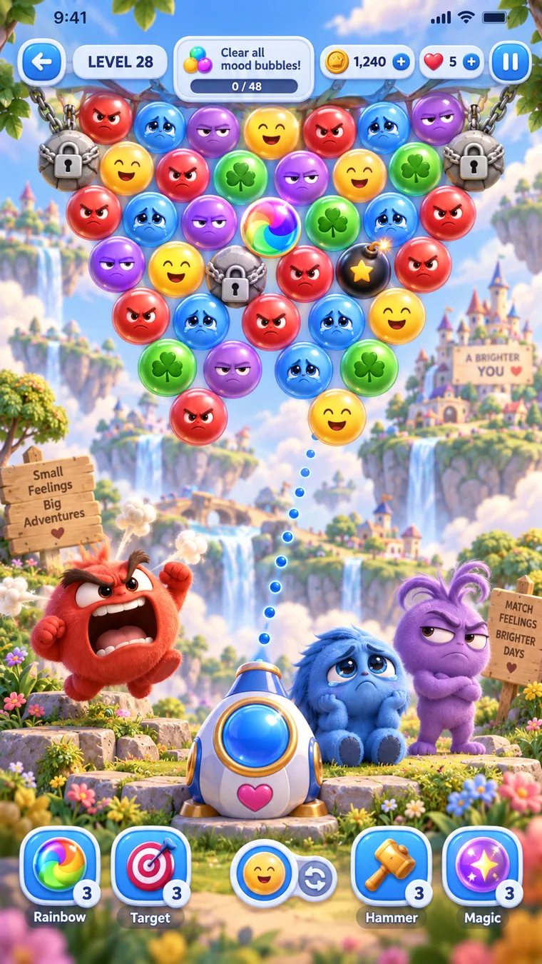 MoodMatch gameplay board